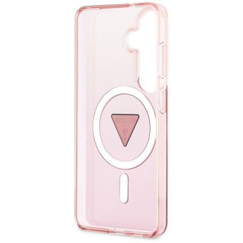 GUESS futerał do SAMSUNG S26 GUHMS26SHGTMLCGP (Magnetic IML Gradient Triangle) różowy