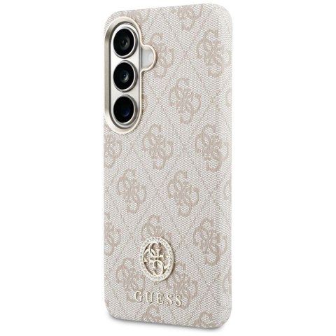 GUESS futerał do SAMSUNG S26 GUHMS26SP4GRMDEP (4G Rhinestone Round Logo MagSafe) różowy