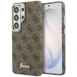 GUESS futerał do SAMSUNG S26 Ultra GUHMS26L5P4FWMSW (4G Script MagSafe) brązowy