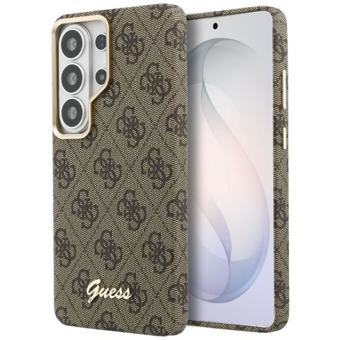 GUESS futerał do SAMSUNG S26 Ultra GUHMS26L5P4FWMSW (4G Script MagSafe) brązowy