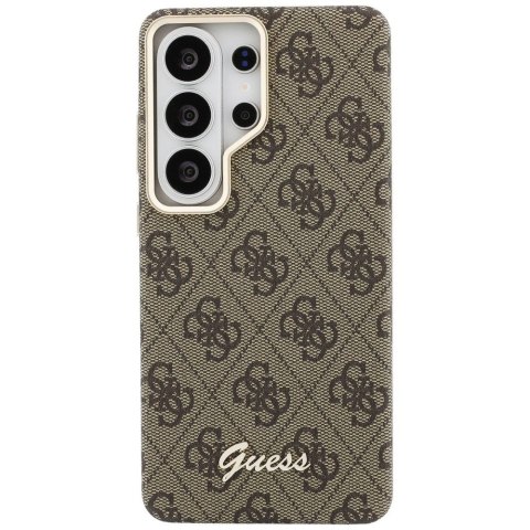 GUESS futerał do SAMSUNG S26 Ultra GUHMS26L5P4FWMSW (4G Script MagSafe) brązowy