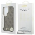 GUESS futerał do SAMSUNG S26 Ultra GUHMS26L5P4FWMSW (4G Script MagSafe) brązowy