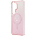 GUESS futerał do SAMSUNG S26 Ultra GUHMS26LHGTMLCGP (Magnetic IML Gradient Triangle) różowy