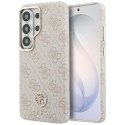GUESS futerał do SAMSUNG S26 Ultra GUHMS26LP4GRMDEP (4G Rhinestone Round Logo MagSafe) różowy