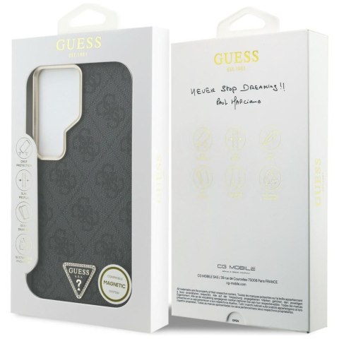 GUESS futerał do SAMSUNG S26 Ultra GUHMS26LP4GTDGMK (4G Triangle Logo MagSafe) czarny