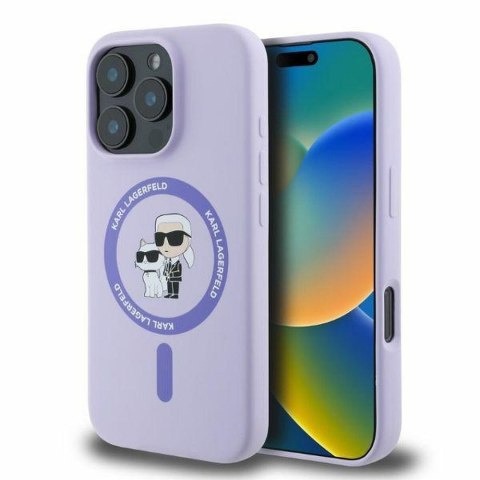 Karl Lagerfeld etui do IPHONE 16 Pro Max kompatybilny z MagSafe fioletowy