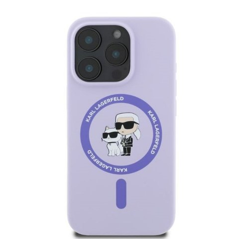 Karl Lagerfeld etui do IPHONE 16 Pro Max kompatybilny z MagSafe fioletowy