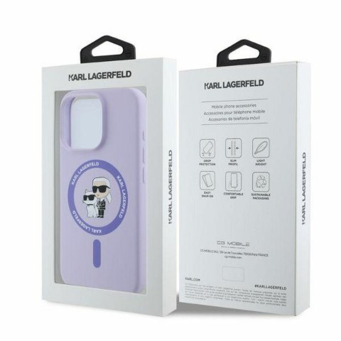 Karl Lagerfeld etui do IPHONE 16 Pro Max kompatybilny z MagSafe fioletowy