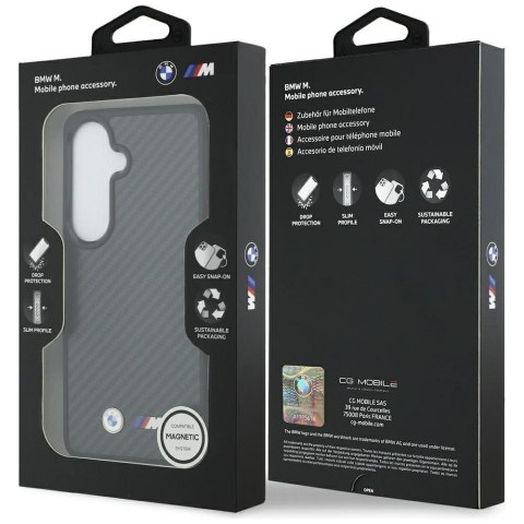 BMW futerał do SAMSUNG S26 BMHMS26S24CFMMK (Magnetic Kevlar W/ Logo) czarny