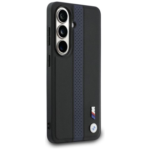 BMW futerał do SAMSUNG S26 kompatybilny z MagSafe BMHMS26S25PCPSKB (Perforated Stripe Logo) niebieski