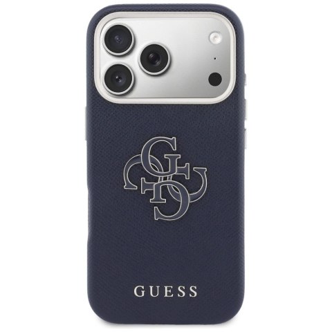 GUESS futerał do IPHONE 17 Pro Max GUHCP17X5PS4RGGB (PU FW Resin Logo) niebieski