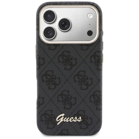GUESS futerał do IPHONE 17 Pro Max kompatybilny z MagSafe GUHMP17X5P4FWMSK (PU FW 4G Script) czarny