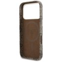 GUESS futerał do IPHONE 17 Pro Max kompatybilny z MagSafe GUHMP17X5P4FWMSW (PU FW 4G Script) brązowy