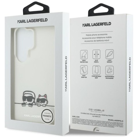 KARL LAGERFELD futerał do SAMSUNG S26 Ultra KLHMS26L6HPKACH (Magnetic IML K&C Peekaboo) transparentny