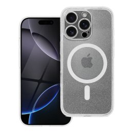 Etui na iPhone 17 Pro Max / 18 Pro Max (low camera edge) Clear Mag Cover - Glitter (Str / Camera Protection) zgodne z MagSafe tr