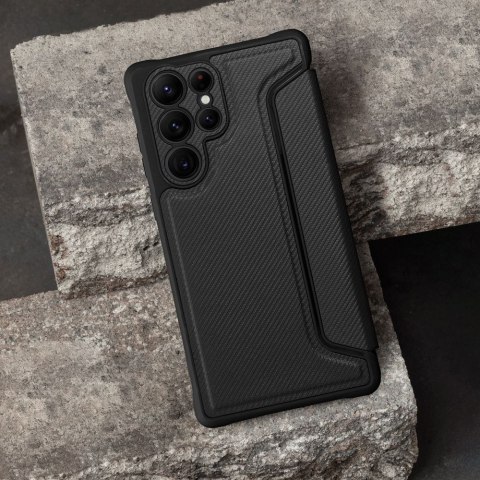 Etui z klapką na Samsung A05s Razor Book czarne