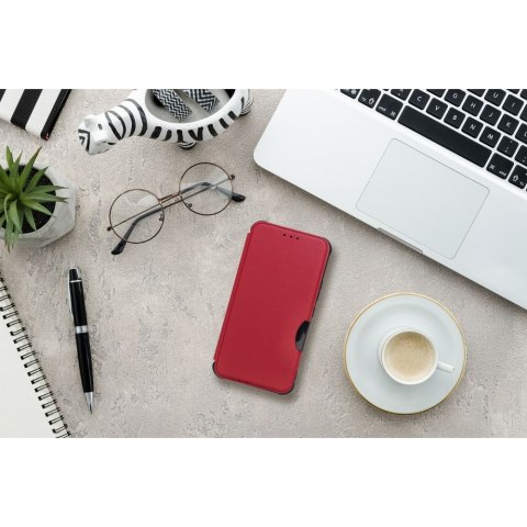 Etui z klapką na Samsung A12 / M12 Razor Book czerwone
