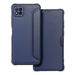 Etui z klapką na Samsung A22 5G Razor Book niebieskie