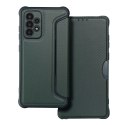 Etui z klapką na Samsung A52 5G / A52 LTE ( 4G ) / A52s 5G Razor Book ciemnozielone