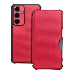 Etui z klapką na Samsung S24 FE Razor Book czerwone