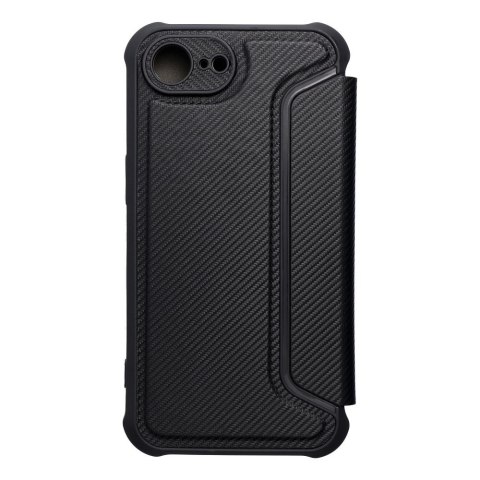 Etui z klapką na iPhone 16e (SE 4 2025) Razor Book czarne