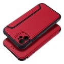 Etui z klapką na iPhone 16e (SE 4 2025) Razor Book czerwone
