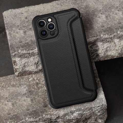 Etui z klapką na iPhone 17 AIR Razor Book czarne