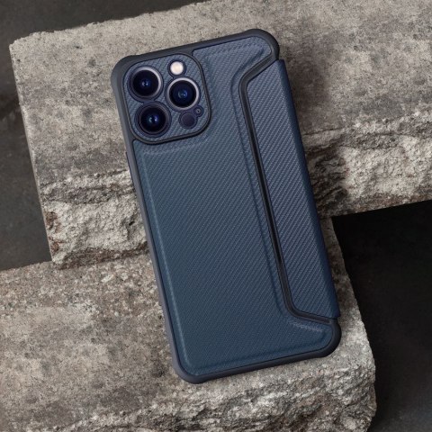 Etui z klapką na iPhone 17 PRO MAX / 18 PRO MAX Razor Book niebieskie