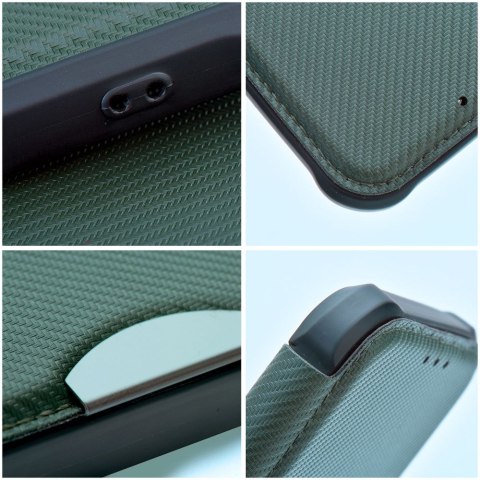 Etui z klapką na iPhone 17 PRO / 18 PRO Razor Book ciemnozielone