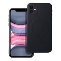 Etui na iPhone 11 Silicone Mag Cover zgodne z MagSafe (camera protection) czarne