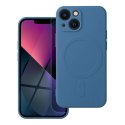 Etui na iPhone 13 MINI Silicone Mag Cover zgodne z MagSafe (camera protection) niebieskie