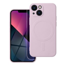 Etui na iPhone 13 MINI Silicone Mag Cover zgodne z MagSafe (camera protection) różowe