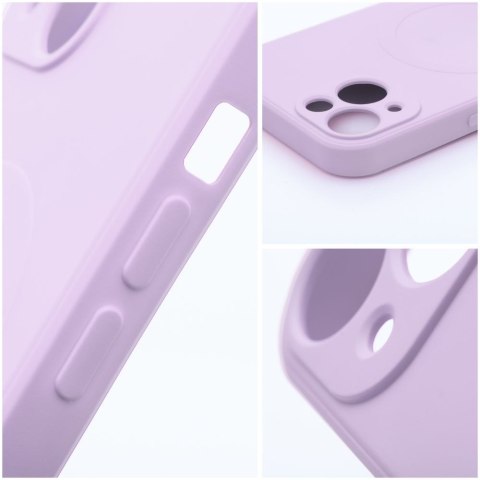 Etui na iPhone 13 MINI Silicone Mag Cover zgodne z MagSafe (camera protection) różowe