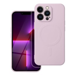 Etui na iPhone 13 PRO Silicone Mag Cover zgodne z MagSafe (camera protection) różowe