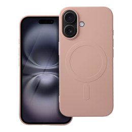 Etui na iPhone 16 Silicone Mag Cover zgodne z MagSafe (big hole) różowe