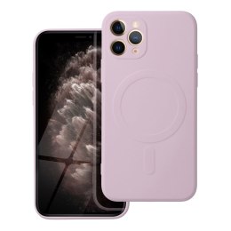 Etui na iPhone 11 PRO Silicone Mag Cover zgodne z MagSafe (camera protection) różowe