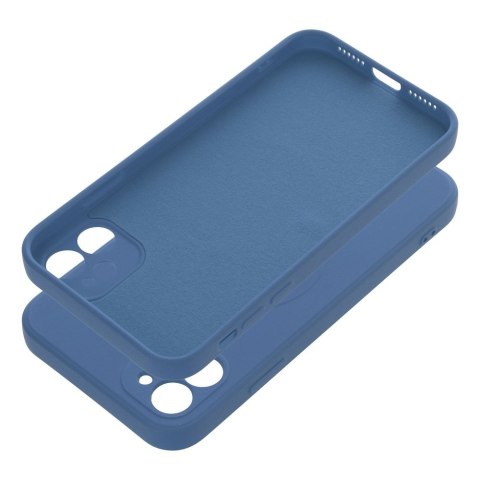 Etui na iPhone 11 Silicone Mag Cover zgodne z MagSafe (camera protection) niebieskie