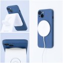 Etui na iPhone 12 MINI Silicone Mag Cover zgodne z MagSafe (camera protection) niebieskie