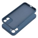 Etui na iPhone 12 MINI Silicone Mag Cover zgodne z MagSafe (camera protection) niebieskie