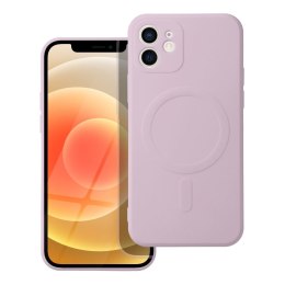 Etui na iPhone 12 Silicone Mag Cover zgodne z MagSafe (camera protection) różowe
