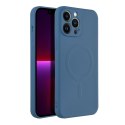 Etui na iPhone 13 PRO MAX Silicone Mag Cover zgodne z MagSafe (camera protection) niebieskie