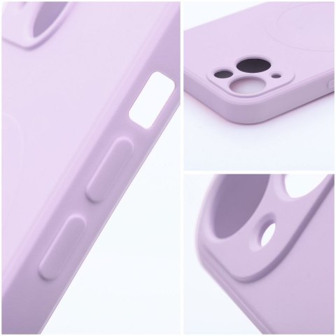 Etui na Samsung A36 Silicone Mag Cover zgodne z MagSafe (camera protection) różowe