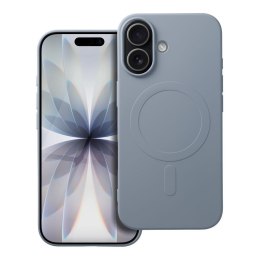 Etui na iPhone 17 Silicone Mag Cover zgodne z MagSafe (big hole) jasnoniebieskie