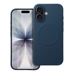 Etui na iPhone 17 Silicone Mag Cover zgodne z MagSafe (big hole) niebieskie