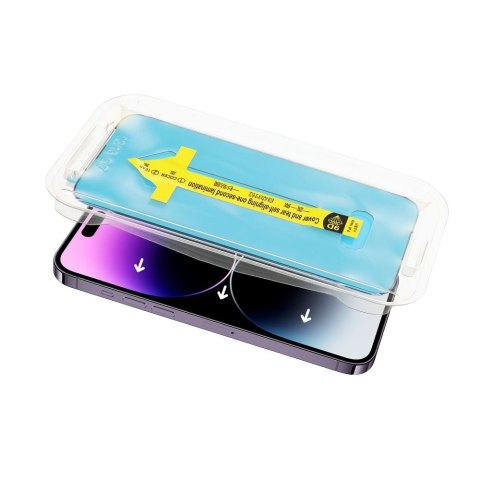 5D Full Glue Tempered Glass - do iPhone X czarny + aplikator