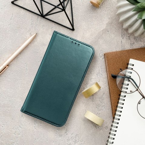 Etui z klapką na Honor Magic 7 LITE Smart Magneto ciemnozielone