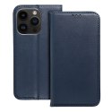Etui z klapką na iPhone 16 PLUS Smart Magneto granatowe