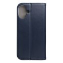 Etui z klapką na iPhone 16 PLUS Smart Magneto granatowe