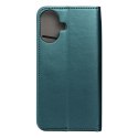 Etui z klapką na iPhone 16 Smart Magneto ciemnozielone
