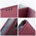 Etui z klapką na Samsung A36 Smart Magneto burgundowe